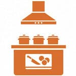 Back-of-house kitchen icon representing the BOH audit service