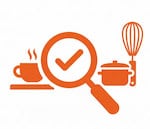 Restaurant audit icon representing full FOH and BOH operational assessment