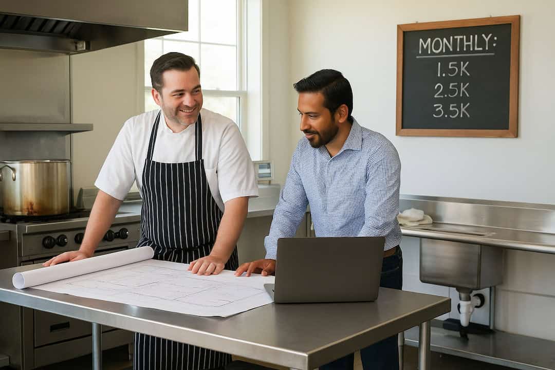 Restaurant consulting pricing discussion between chef consultant and restaurant owner