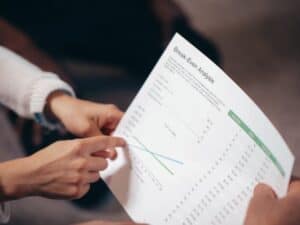 Restaurant break-even analysis document showing cost structure and revenue threshold calculation