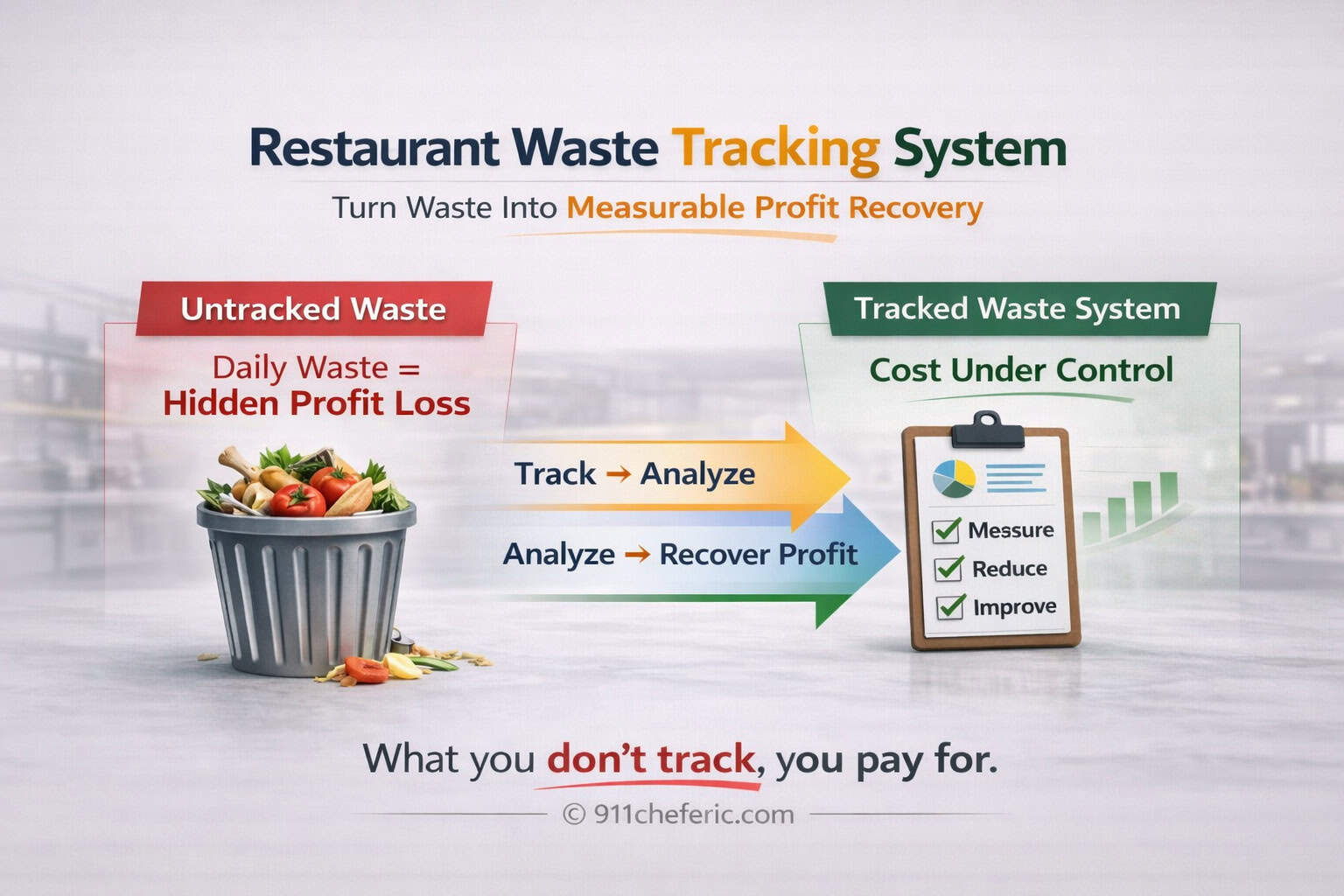 Restaurant par level system controlling inventory ordering and reducing food waste for profitability